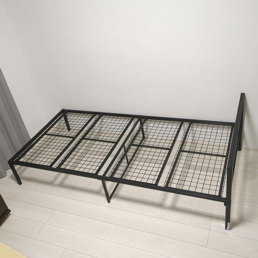 ニトリ シングル ベッドフレーム ブラック