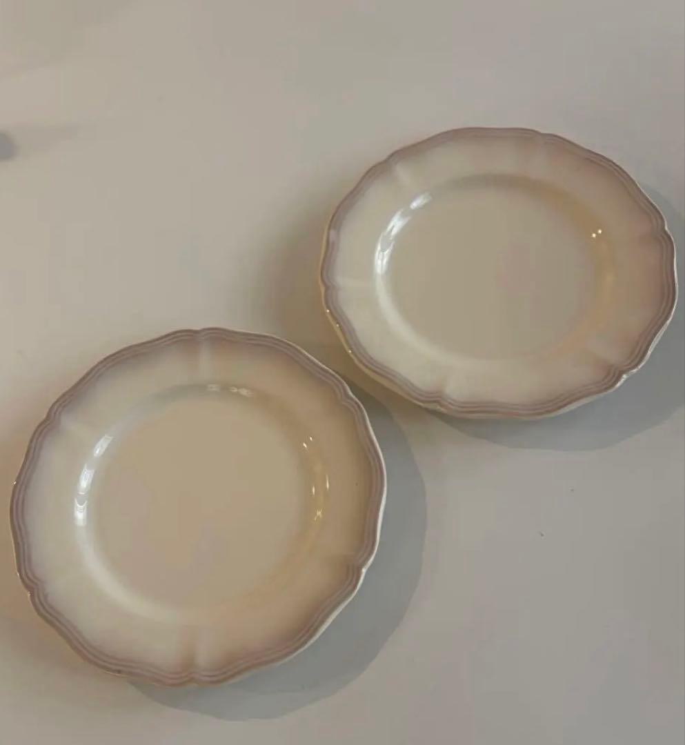 Sarreguemines デザートプレート　アンティークプレート　2枚set