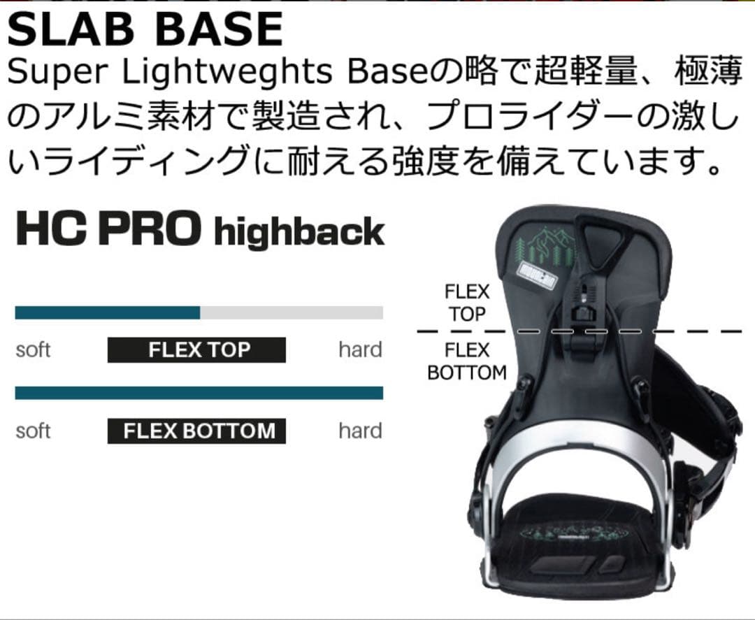 sp binding sLAB.PURE 左足のみ　Mサイズ リアエントリー