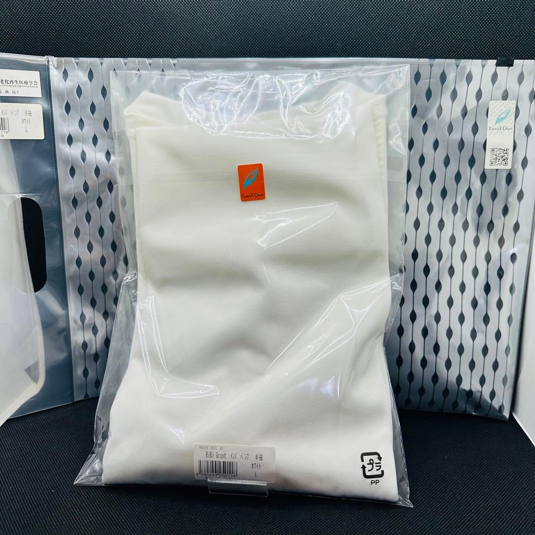 ★グラントイーワンズ★BiBi Grant パンプ　Vネック 半袖　Lサイズ