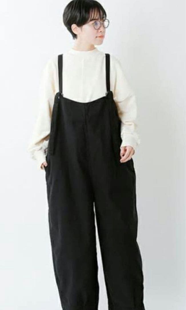 ブロカント　サロペット　ブラック