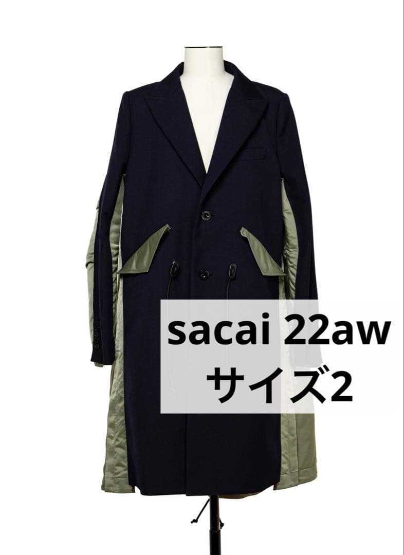 【sacai】 再構築チェスターコート　MA-1