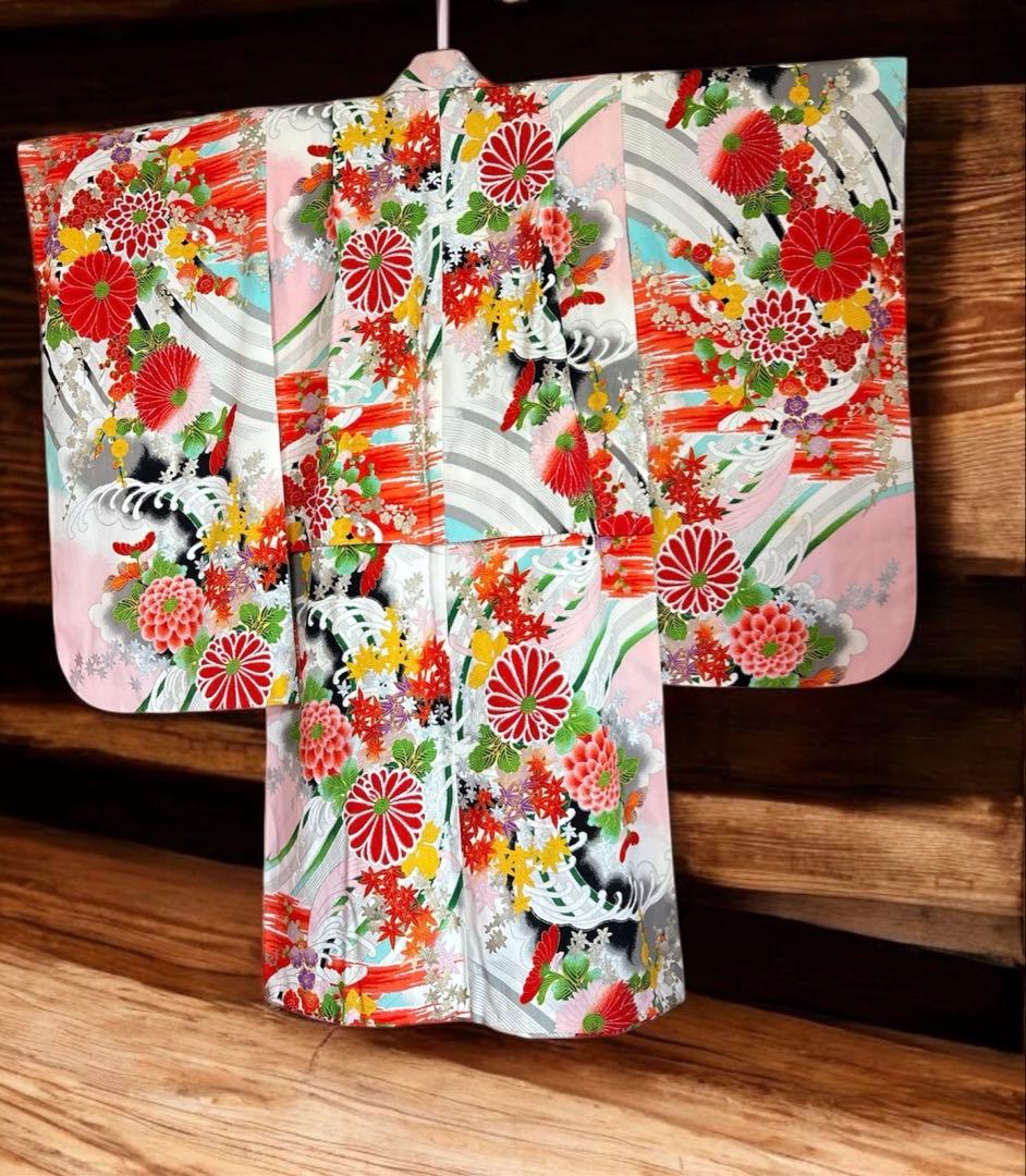 アンティーク着物　七五三着物　３歳着物