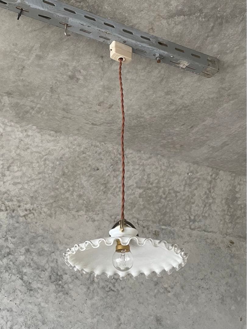 希少な小皿！br3. フランス　ミルクガラス　ランプ　カフェ　アンティーク