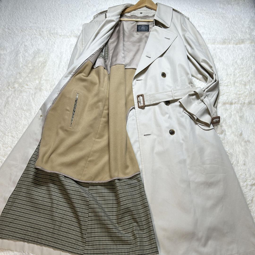 ジェイプレス トレンチコート ロング ベージュ ライナー付 ベルト Lサイズ