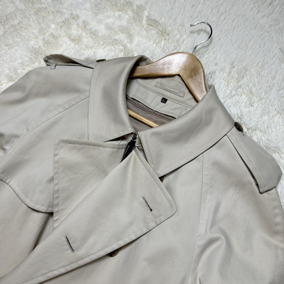 ジェイプレス トレンチコート ロング ベージュ ライナー付 ベルト Lサイズ