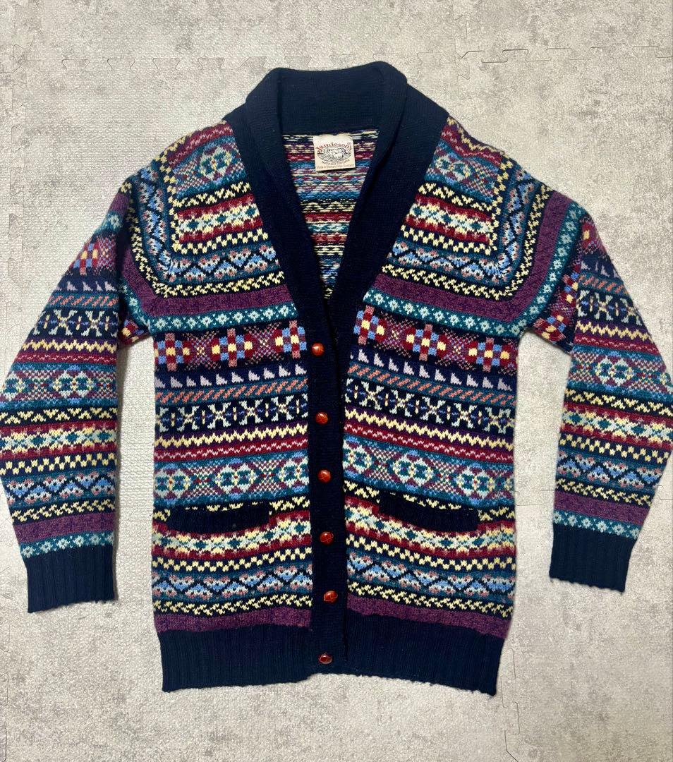 ジャミーソンズ カーディガン メンズ SIZE M 【jamieson's】