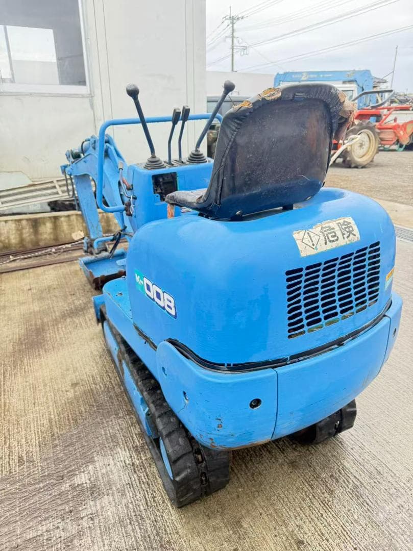 【福岡県みやま市】Kubota クボタ K-008 小型油圧ショベルミニユンボ