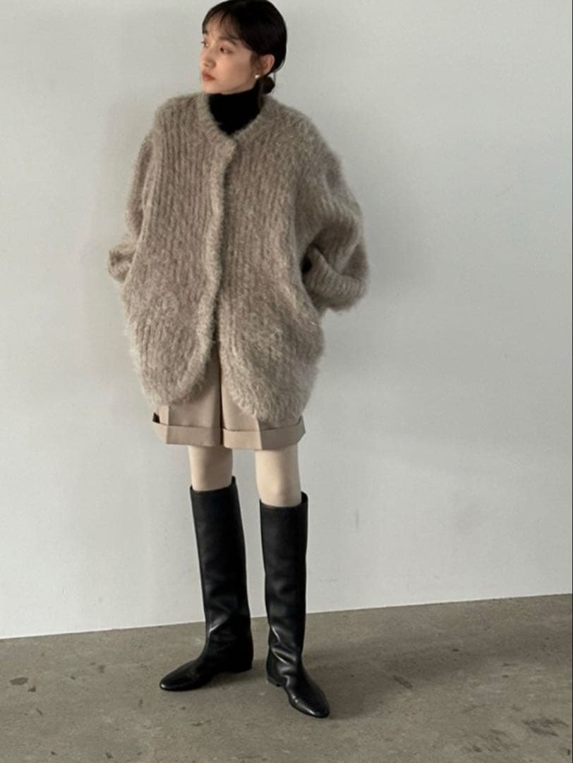 c*3様 clane MOHAIR SHAGGY CARDIGAN カーディガン