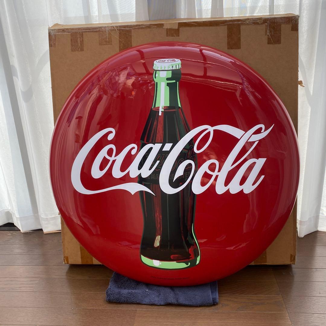 コカコーラ ボタンサイン 直径90cm 新品未使用 coca-cola