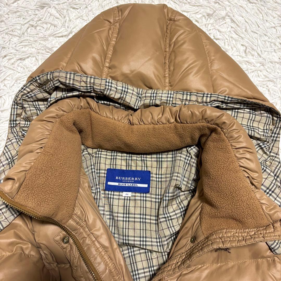 ✨美品✨バーバリーブルーレーベル ダウンジャケット ノバチェック ホースロゴ