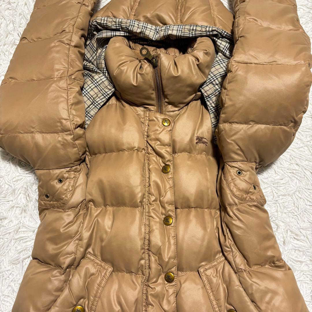 ✨美品✨バーバリーブルーレーベル ダウンジャケット ノバチェック ホースロゴ