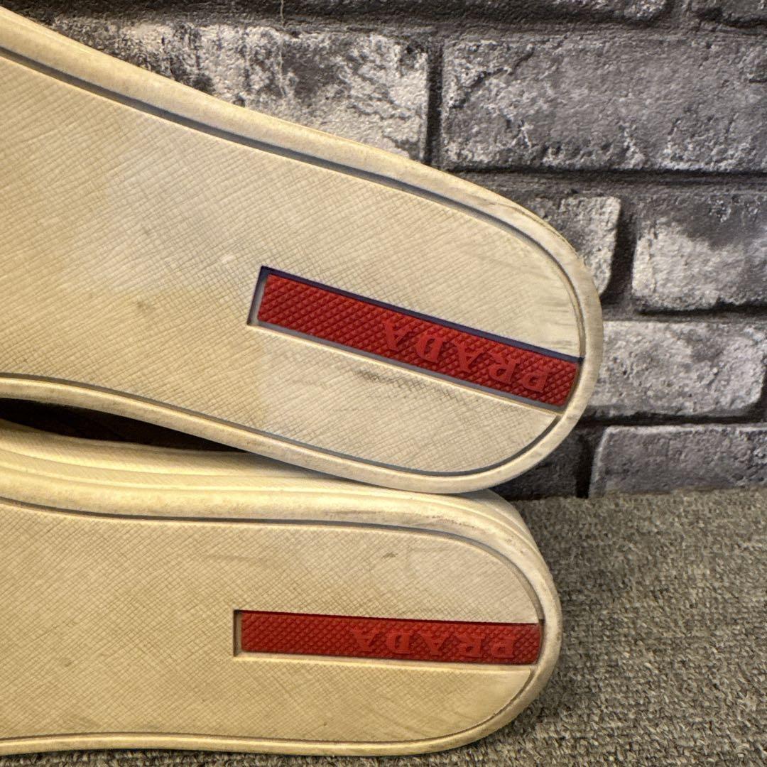 プラダ スリッポン スニーカー レディース グレー 36