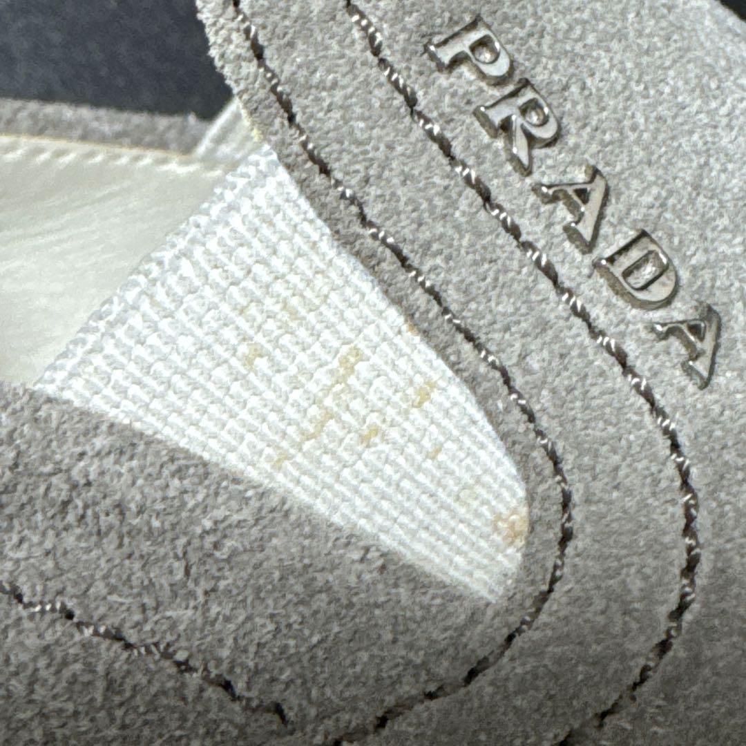 プラダ スリッポン スニーカー レディース グレー 36