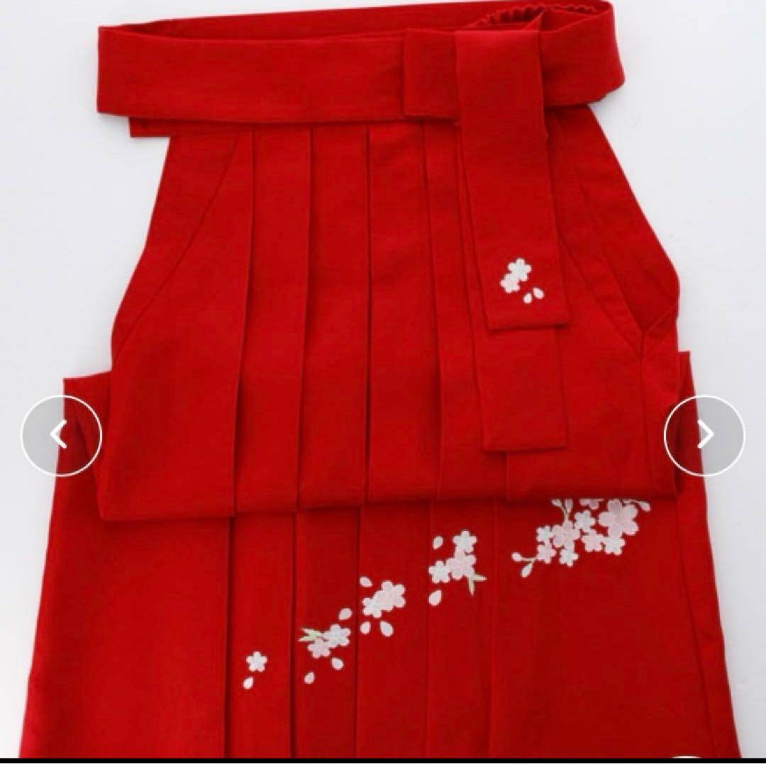 キャサリンコテージ　 黒　着物　えんじ袴　セット　桜　刺繍　和装　ハイカラさん