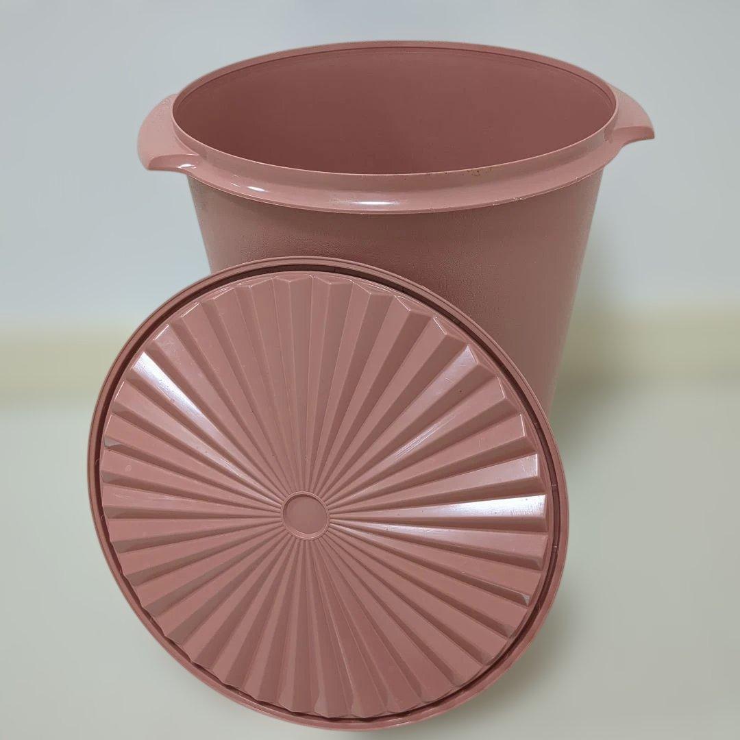 タッパーウェア　マキシクイーンデコレーター　大容量　保存容器　ピンク