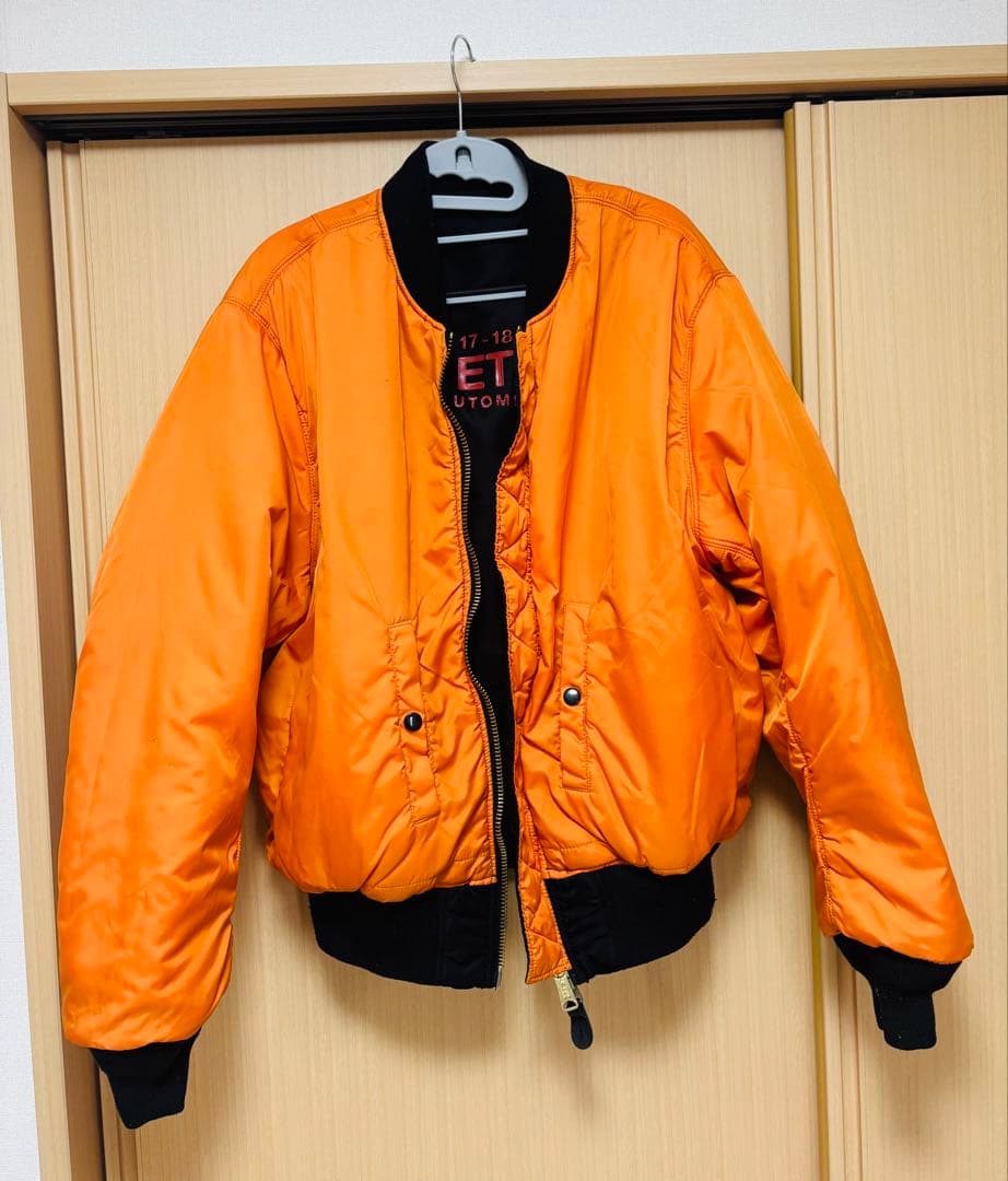 ALYX MA-1フライトジャケット リバーシブル　ブラック/オレンジ