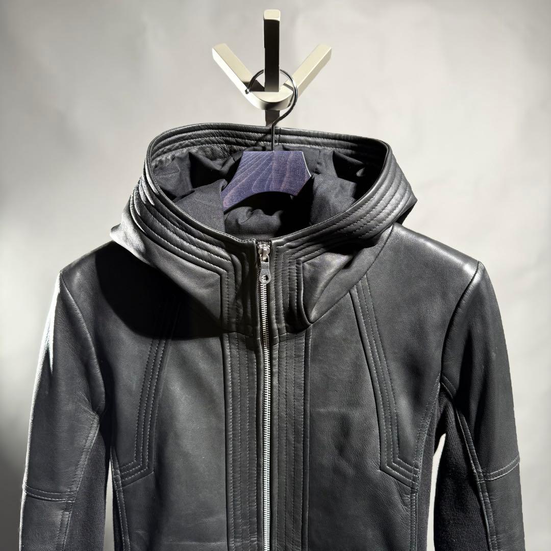 ジャケット・アウター NO ID. LEATHER MOTORCYCLE JKT size1