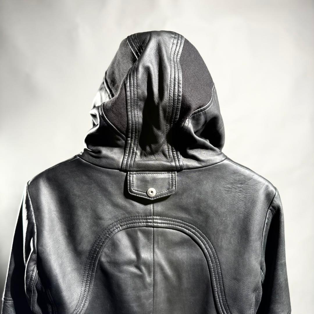 ジャケット・アウター NO ID. LEATHER MOTORCYCLE JKT size1