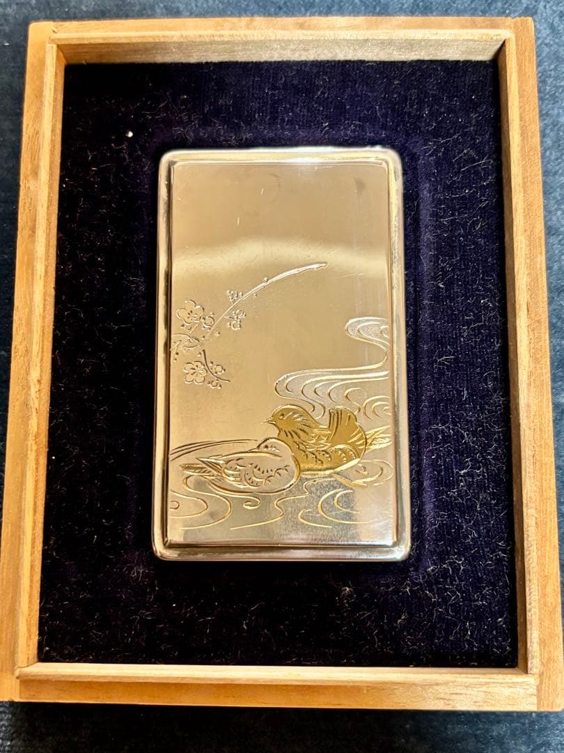 ミキモト　純銀　銀彫　小物ケース　58グラムMikimoto 楊枝ケース