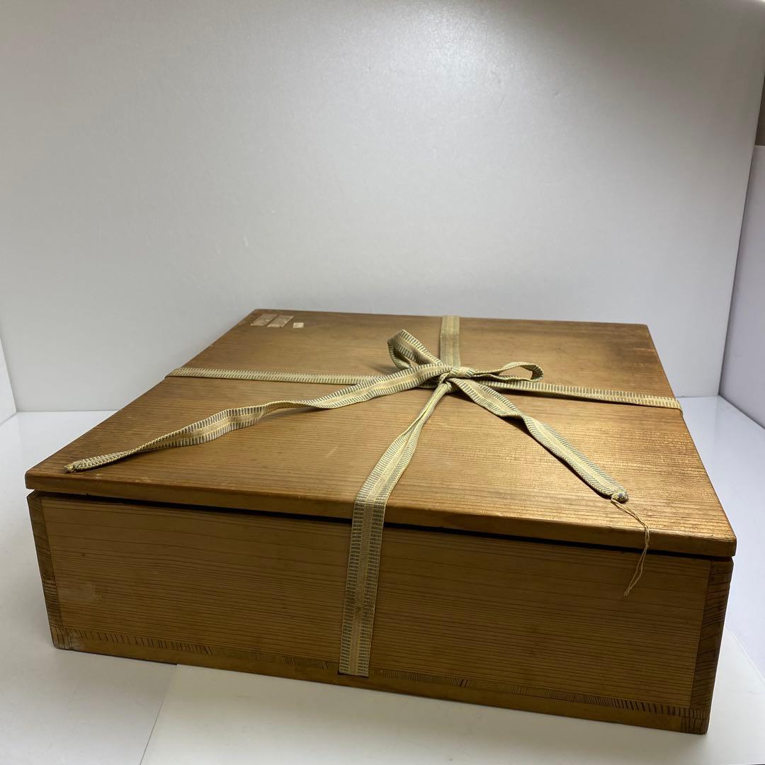 江戸中期 元禄伊万里 大皿 木箱付 w36cm 東キ7-1206☆2F タエチ