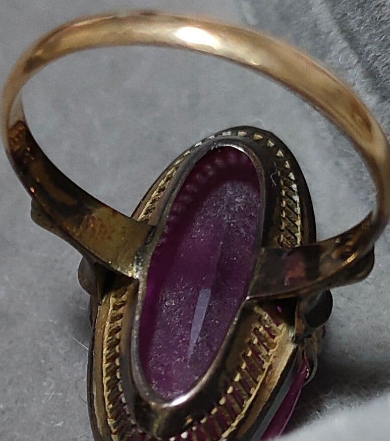 レトロヴィンテージk18リング