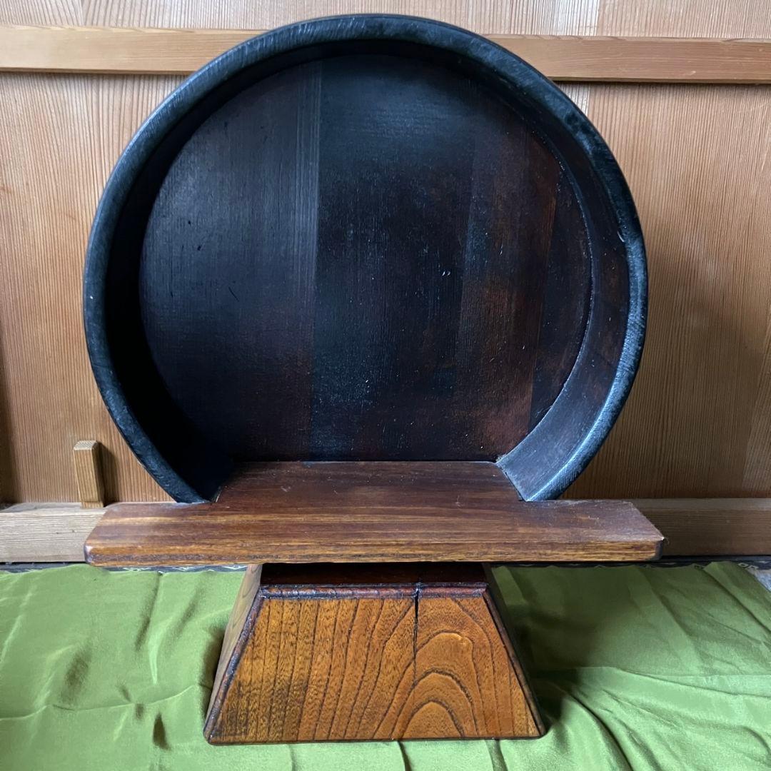 飾り棚　桶棚　昭和　レトロ　アンティーク　花台