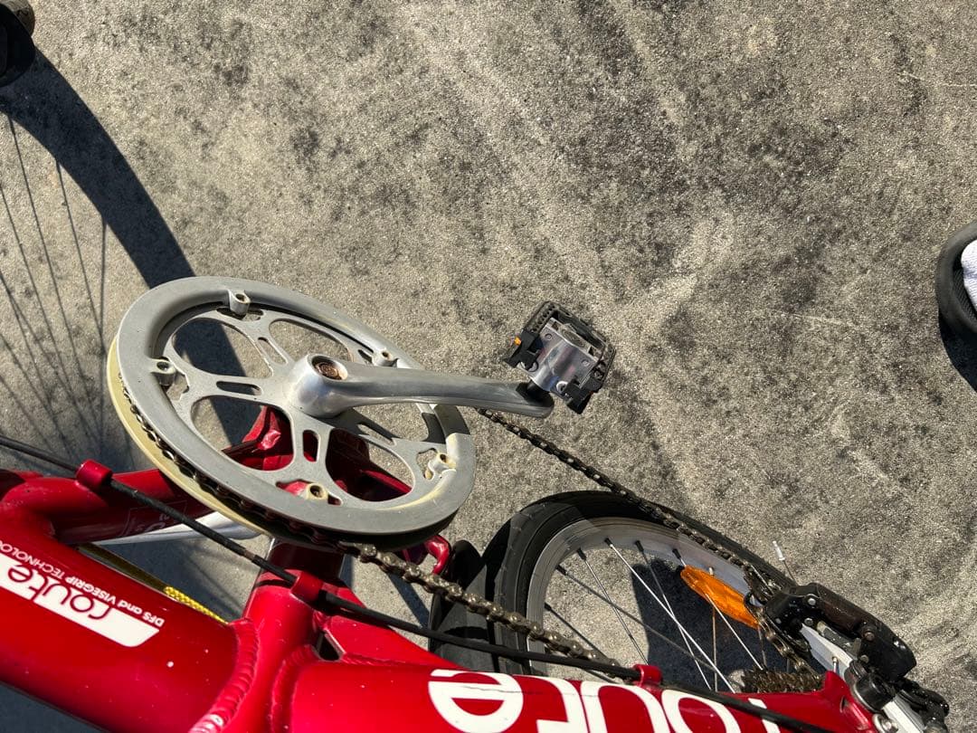 専属テッシー様　ダホンroute アルミ折りたたみレッド、ケース付き　整備済み