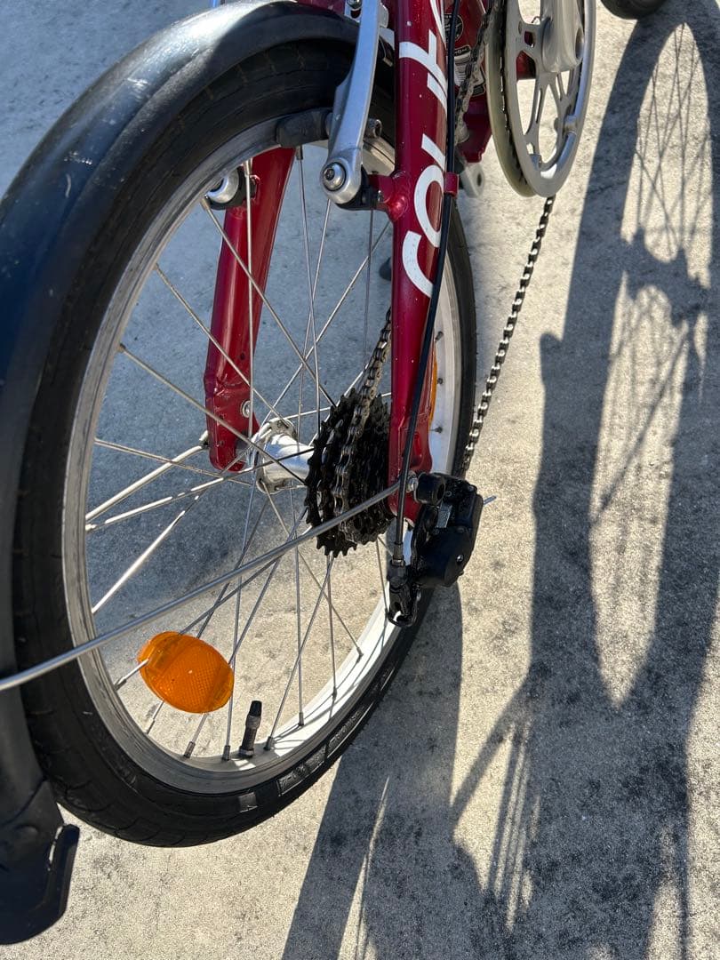 専属テッシー様　ダホンroute アルミ折りたたみレッド、ケース付き　整備済み