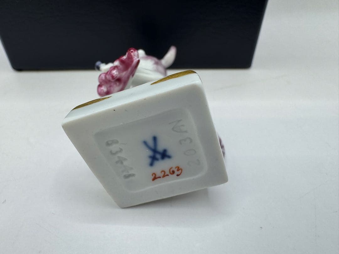 極美品 Meissen マイセン 干支シリーズ　フィギュリン 鼠　ネズミ