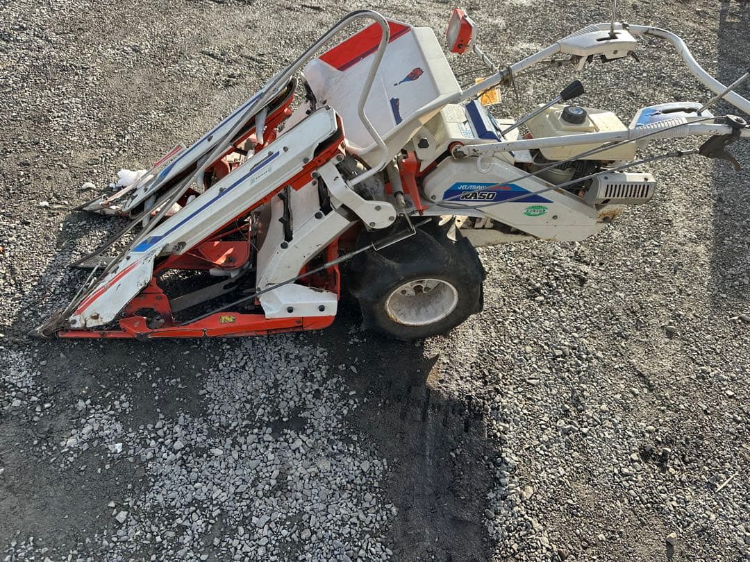 バインダー 動力刈取機 クボタ RA50 稲刈り 2条刈り 長野