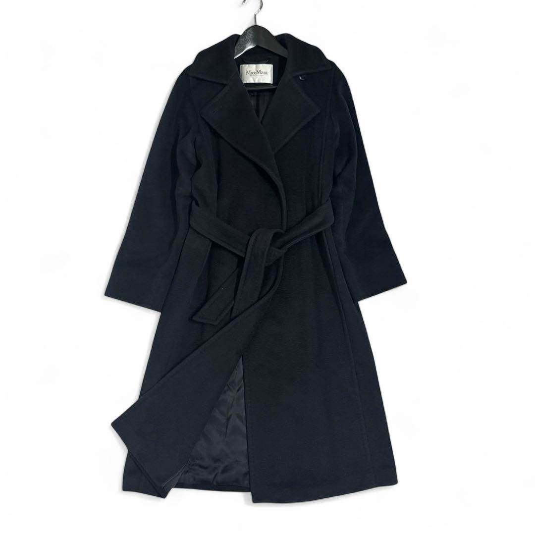 美品✨マックスマーラ マニュエラ アイコンコート キャメル100% ブラック