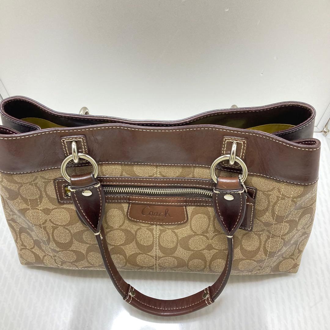 COACH　F15707　トートバッグ　PVC　シグネチャー