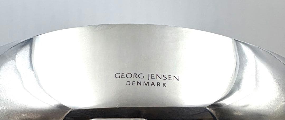   ジョージジェンセン　ステンレス　フラワーベース花瓶箱付