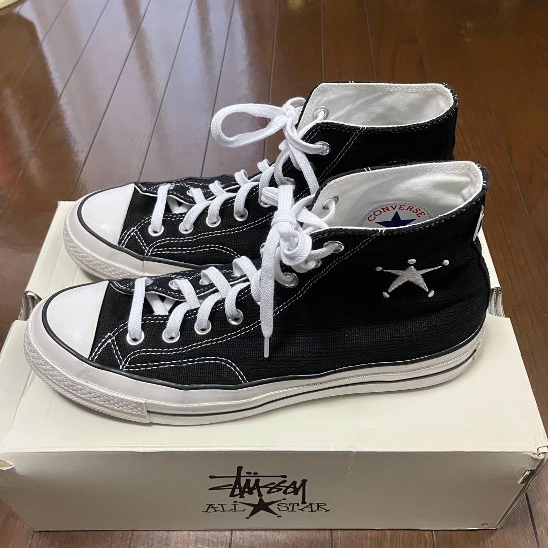 USコンバース×ステューシー CT70 ブラック 9.5