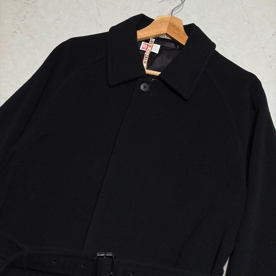 AURALEE オーラリー ウールカシミヤ ステンカラーコート サイズ4 黒