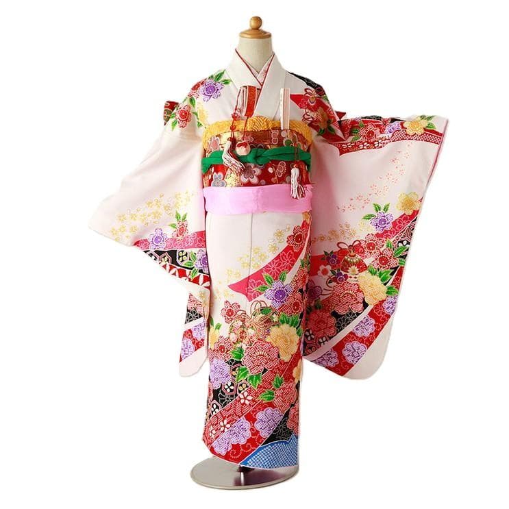 7歳 女の子 着物 七五三　四つ身 7-057