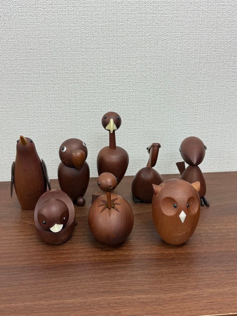 【送料込み】千趣会　SENSHUKAI ロイヤルペット　鳥　8体　木製
