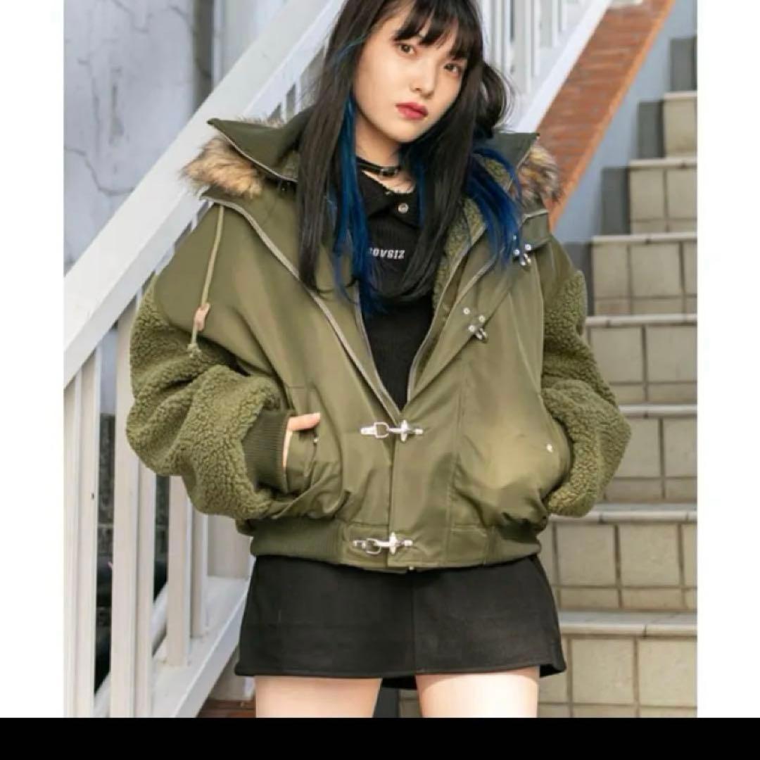 RASVOA コンビバックルブルゾン ブラック