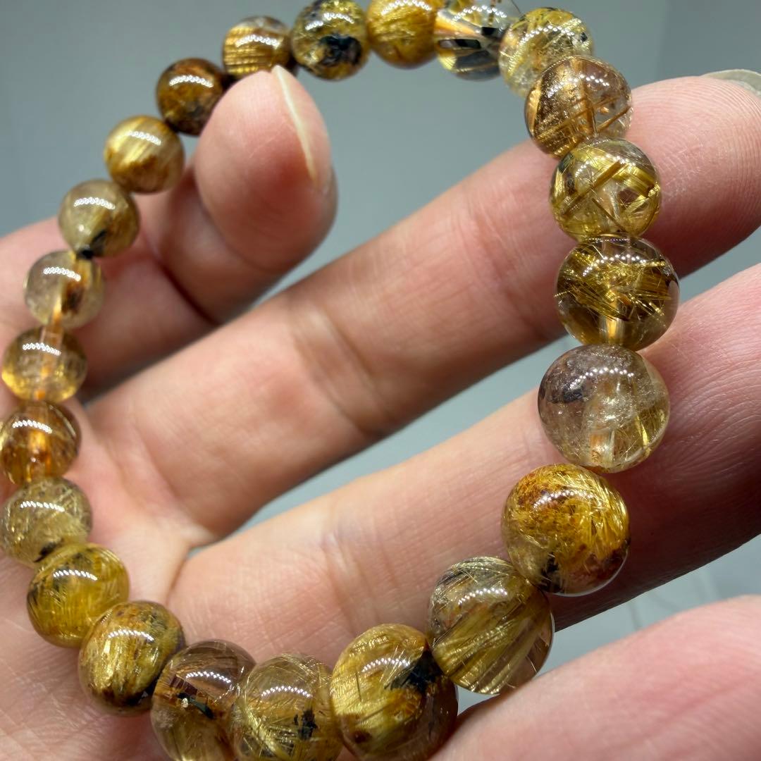 ■ハイクオリティ ゴールド タイチン ルチル クォーツ 024■