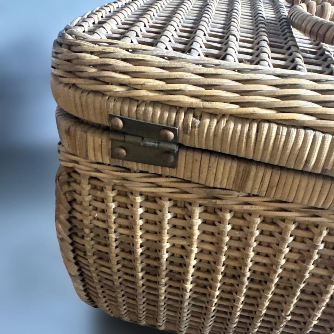 ヴィンテージ　可愛い！中型バスケット