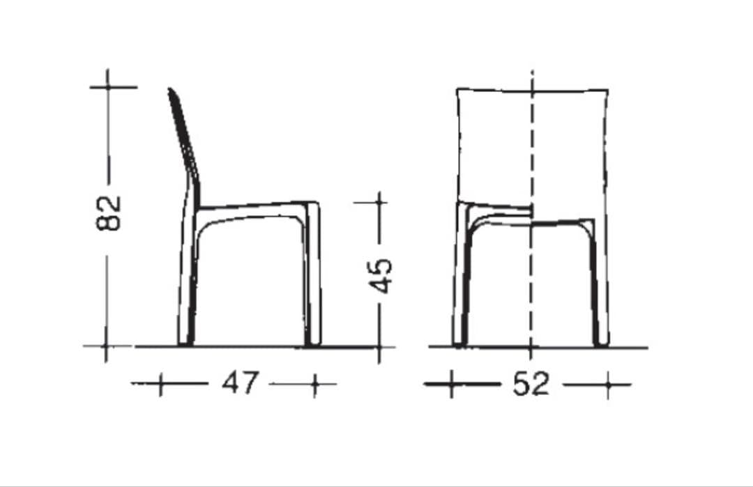 C【60%値下げしました❗️】カッシーナ キャブ　アームレスチェア ブラウン