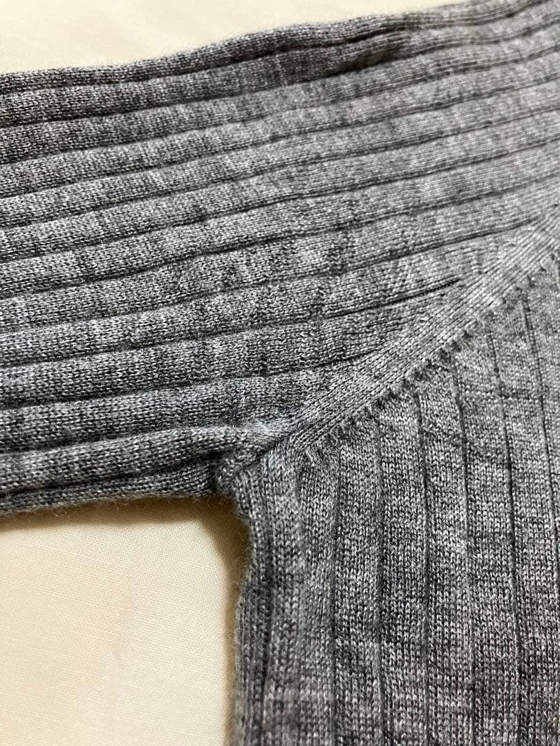 週末限定価格 DRAWER 定番 18G カシミヤシルクリブタートルニット