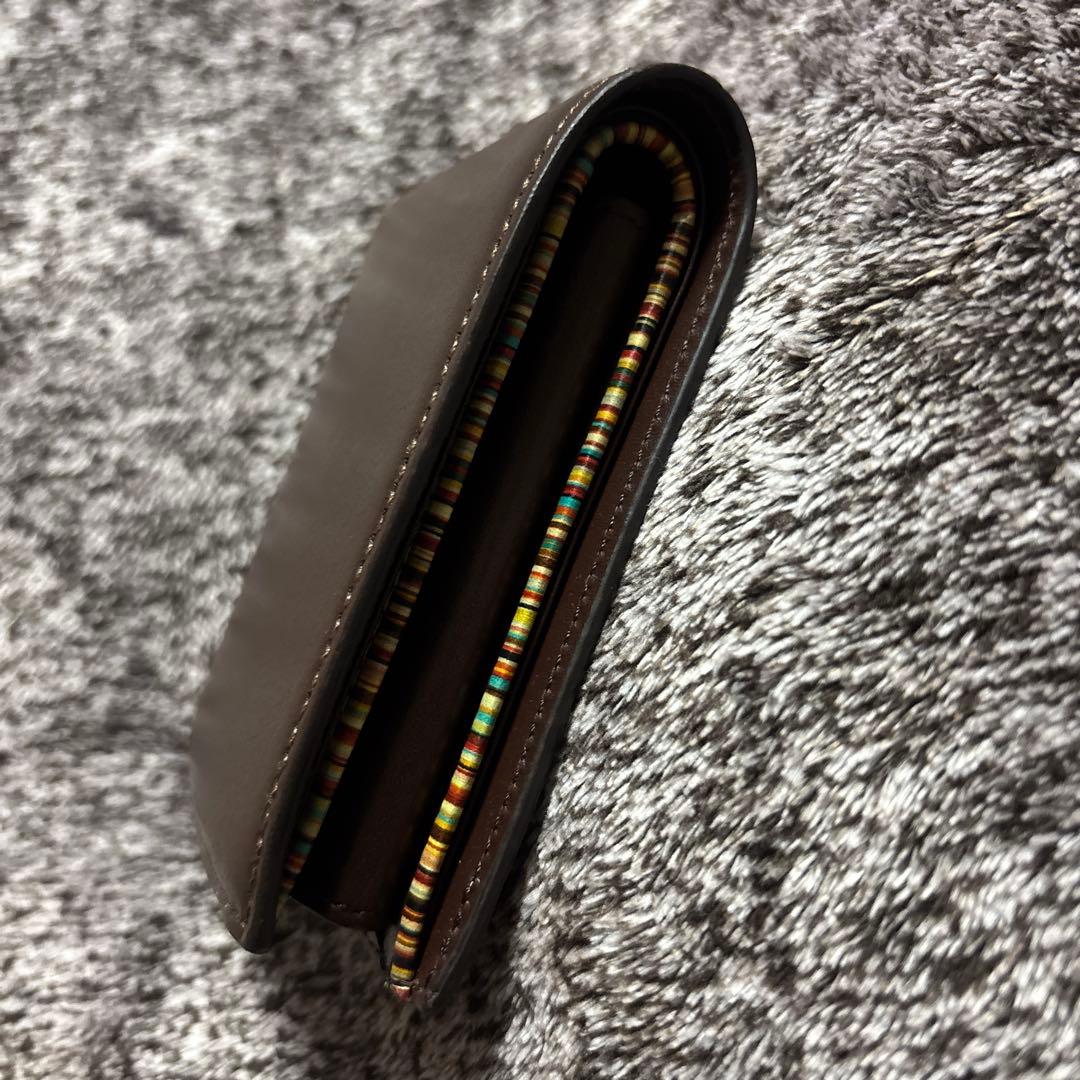 あ*ね様 【未使用保管品】ポールスミス　二つ折り財布　ダークブラウン