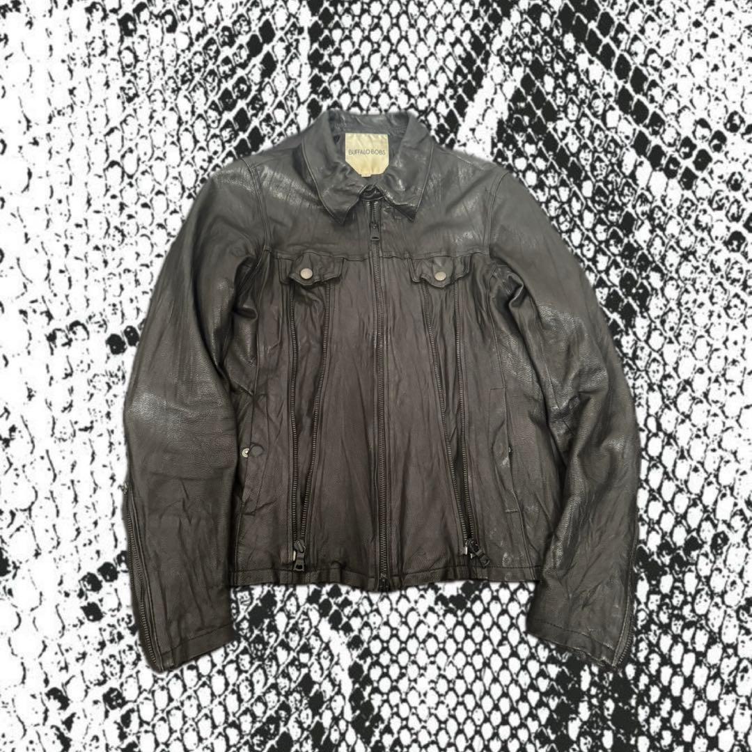 00s BUFFALO BOBS Leather jacket Vkei 短丈