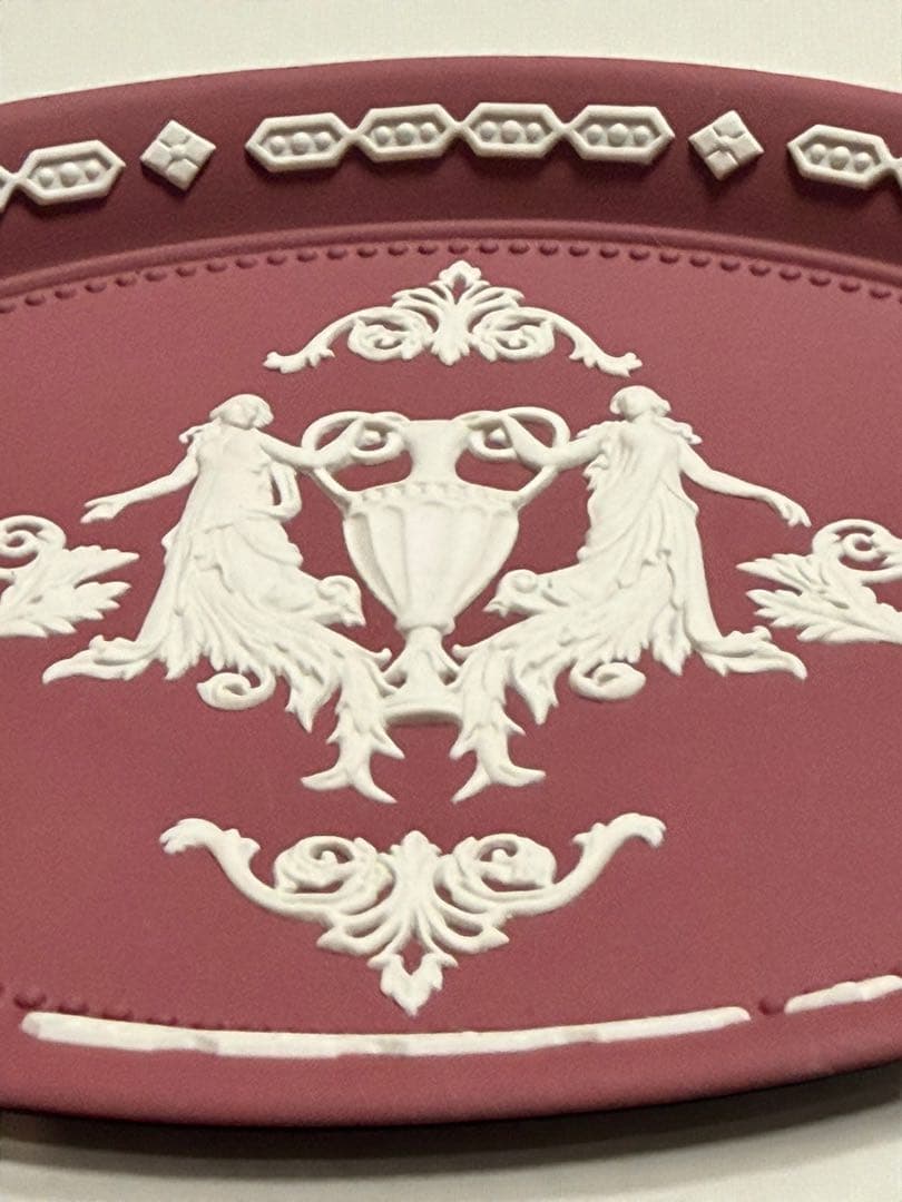 #ウェッジウッド クリムゾン ジャスパー 限定 オーバルプレート　S-3