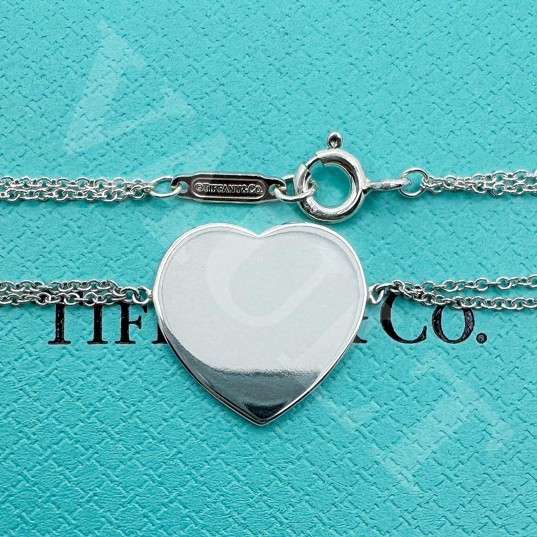 TIFFANY&Co. 極美品 リターントゥハート ダブルチェーン ブレスレット