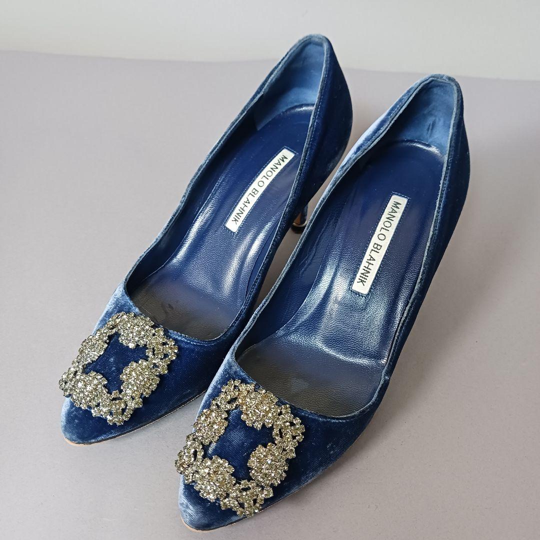 688/Manolo Blahnik マノロブラニク/パンプス/ハンギシ/37