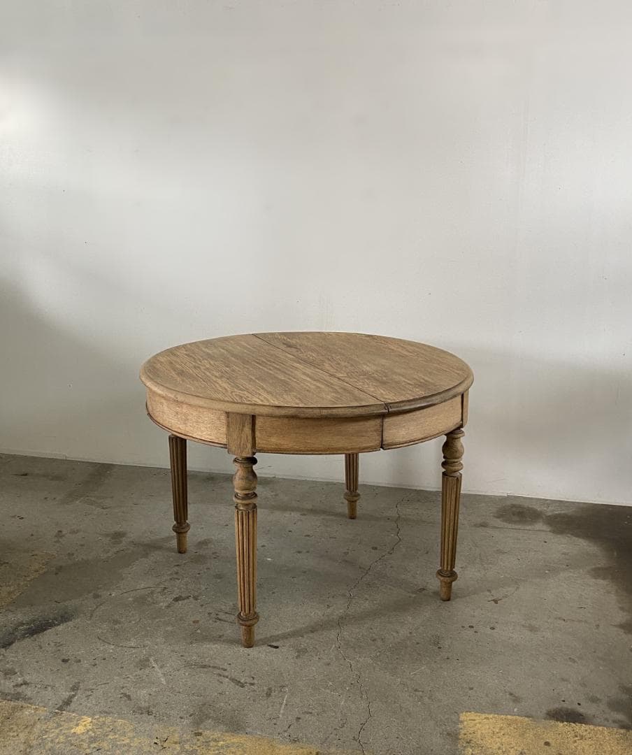 フランス アンティーク Oval Oak Table テーブル チェア