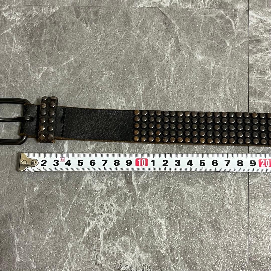 y2k 00s スタッズベルト グランジ レザー　本革　アメカジ　バイカー